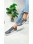Günlük Sneaker Spor Ayakkabı Bağcıklı Çizgi Detaylı Rahat Hafif Bağcıklı Tırtık Taban ST-331 - 3438 4