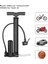 Top Pompası C Stili Mini Bisiklet Pompası Max I Yüksek Basınç Ölçer Lastik Ayaklı Taşınabilir Presta Schrader Dunlop Valf Bisiklet Pompası Bisikletçilik T (Yurt Dışından) 5
