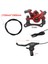 Bir Set Stili Zoom Elektrikli Scooter Freni Alüminyum Alaşımlı Sağ Scooter Disk Fren Kolu Fren Hattı Tüpü Güç Kapama Fren Kolu Mtb Yol Bisikleti (Yurt Dışından) 1
