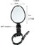 1pc Oval (Düz) Tarzı Yeni Bisiklet Ayarlanabilir Arka Görüş Aynası Mtb Yol Bisikleti Güvenlik Aracı Direksiyon Çubuğu Arka Bakış Bisiklet Aynaları Aksesuarları (Yurt Dışından) 1