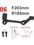 F203MM R180MM Stili Meroca Bisiklet Disk Fren Adaptörü Mtb Disk Fren Dönüştürücü Dağ Bisikleti Braketi Bisiklet Diski Için Bisiklet Kolu Montajı (Yurt Dışından) 1
