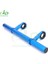 Mavi 30CM Tarzı Karbon Tüp Bisiklet Direksiyon Uzatıcı Çift Kelepçe Alaşım Braket Direksiyon Uzatma Bisiklet Işık Gps Bilgisayar Çerçeve Işık Klipsi (Yurt Dışından) 1