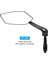 DH-005 Sol Stil Bisiklet Arka Görünüm Ayna Dönme Açısı Ayarlanabilir Opsiyonel Paslanmaz Çelik Veya Akrilik Lens Uzunluk Ayarlanabilir Reflektör (Yurt Dışından) 1