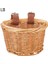 19X12X12CM-LB Tarzı Çocuk Bisikleti ve Scooter Sepeti - 2 Deri Askı, Çıkarılabilir Hasır D-Şekilli El Yapımı Depolama Sepeti (Yurt Dışından) 1