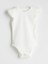 Bisiklet Yaka Basic Kız Bebek Çıtçıtlı Bodysuit (S5) 1