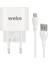 WK-21441 Pdu Qc 3.0 Amper Şarj Başlık Adaptörü + Mıcro USB Kablo (No:1) (5047) 2