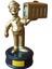 Vintage The Simpsons Orijinal Gold Seri & Russ Cargıll Figür 12 cm 1