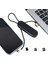 Siyah 3in1 (Type C- Lightning- Micro Usb) Manyetik Uç Taşınabilir Şarj Kablosu (5047) 1