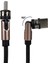 Siyah 3in1 (Type C- Lightning- Micro Usb) Manyetik Uç Taşınabilir Şarj Kablosu (5047) 2