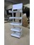 5 Gözlü, Geçmeli Mdf Lam Raf Standı - 35 x 110 x 28 cm - Demonte, Kolay Kurulum - Ev, Ofis, Mağaza 1
