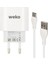WK-21442 Pdu Qc 3.0 Amper Şarj Başlık Adaptörü + Type-C Kablo (No:1) (5047) 2