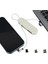 Beyaz 3in1 (Type C- Lightning- Micro Usb) Manyetik Uç Taşınabilir Şarj Kablosu (5047) 1