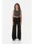 Çizgili Fitilli Beli Lastikli Kız Çocuk Crop Body 2
