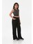 Çizgili Fitilli Beli Lastikli Kız Çocuk Crop Body 4