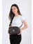 Kadın Monogram Desenli Uzun Askılı Çapraz Omuz Çantası - Kahverengi – Newpolo228 3
