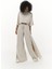 Nell Bej Crop T-Shirt Pantolon Takım 4