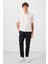 Siyah Standart Fit Dokuma Hafif Esnek Chino Erkek Pantolon - 82177 1