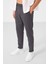 Antrasit Standart Fit Dokuma Hafif Esnek Chino Erkek Pantolon - 82177 5