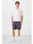 Gri Standart Fit Dokuma Hafif Esnek Chino Erkek Şort - 81293 2