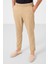 Koyu Bej Standart Fit Dokuma Hafif Esnek Chino Erkek Pantolon - 82177 3