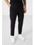 Siyah Standart Fit Dokuma Hafif Esnek Chino Erkek Pantolon - 82180 2