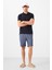 Kot Lacivert Standart Fit Dokuma Hafif Esnek Chino Erkek Şort - 81291 2