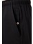 Siyah Standart Fit Dokuma Hafif Esnek Chino Erkek Şort - 81291 5