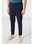 Lacivert Standart Fit Dokuma Hafif Esnek Chino Erkek Pantolon - 82179 1