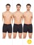 Erkek Rahat ve Konforlu Havlu Bel Pamuklu Düğmeli Boxer 3'lü Paket 1