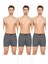 Erkek Rahat ve Konforlu Havlu Bel Pamuklu Düğmeli Boxer 3'lü Paket 2