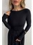 Siyah Çan Model Poplin Elbise 3