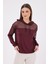 Katie Kadın Kapüşonlu Spor Sweatshirt Mürdüm 2