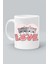 Love Cat Aşk Kedi Tasarım Baskılı Beyaz Klasik Kupa Bardak 1