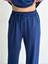 Osy Modal Yumuşak Dokulu Kumaş Kısa Kollu Yakalı T-Shirt Pantalon Ikili Takım- Lacivert 2