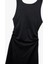 Slim Fit Kolsuz Bisiklet Yaka Drapeli Sırt Detaylı Midi Elbise 3