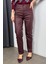 Bordo Mumlu Yüksek Bel Skinny Pantolon 2
