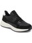 Siyah Deri-Tekstil Erkek Sneaker - E24I1AY56712-A01 1