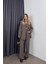 Açık Kahve Oversize Ceket Pantolon Premium Takım 3