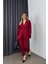 Bordo Havuç Model Blazer Ceket Pantolon Takım 2
