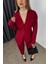 Bordo Havuç Model Blazer Ceket Pantolon Takım 3