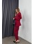 Bordo Havuç Model Blazer Ceket Pantolon Takım 5