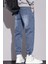 Reax Simon Beli ve Paçası Lastikli Ipli Jogger Kesim Erkek Jean Pantolon 3