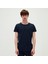 Solid Erkek T-Shirt - Lacivert 1