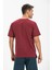 Kısa Kol Şile Bezi Zımbalı Erkek Tshirt Koyu Bordo 3068 2