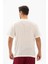 Kısa Kol Şile Bezi Bisiklet Yaka Bahriyeli Erkek Yazlık T-shirt Krem Krm 2