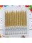 Doğum Günü Pasta Mumu Gold 12 Adet Simli Mum 10 cm Kutlama Mumu 1