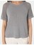 Kadın Gri Regular Fit Triko Tişört 50306873-VR024 6