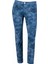 Mona Flower Jersey Düşük Bel Dar Paça Desenli Kadın Pantolon 2