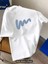 Line Grafik Baskılı Erkeklerin Yaratıcı Üstü, Rahat Kısa Kollu Crew Neck Oversize T-Shirt, Erkek 1