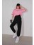 Kadın Balance Baskılı Pamuklu Oversize T-Shirt 1